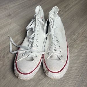White Converse High Tops